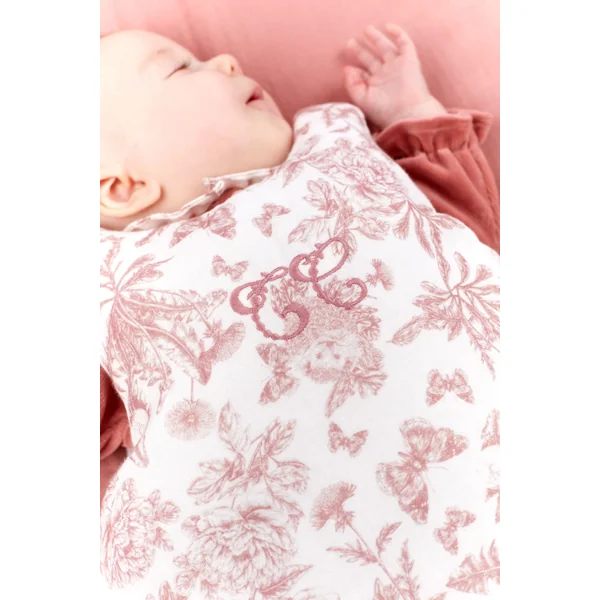 Gigoteuse Toile de Jouy Tartine et Chocolat - Soins Bébé Naturels & Produits Maman Après Naissance