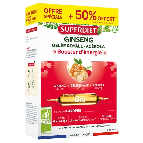 Ginseng gelée royale acérola ampoule (20+10) 300ml