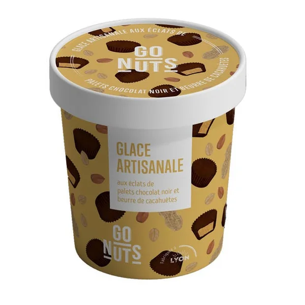 Glace chocolat noir beurre de cacahuète 415g