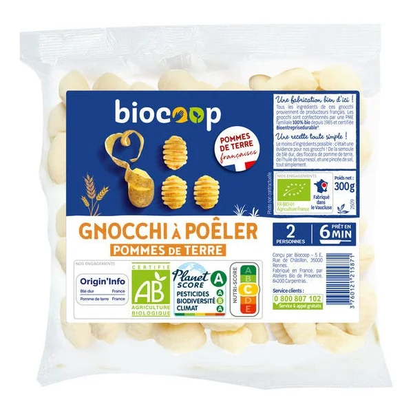 Gnocchi à poêler pommes de terre 300g