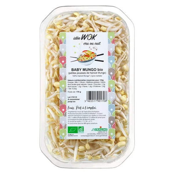 Graine germée baby haricot mungo 170g