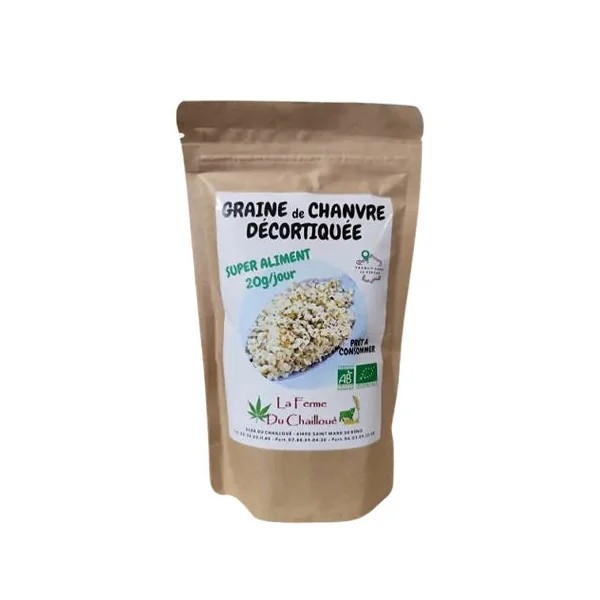 Graines de chanvre décortiquées du Perche 200g
