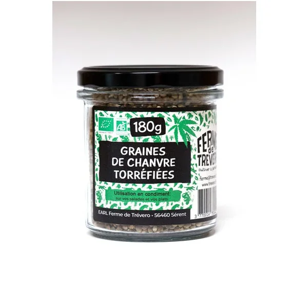 Graines de chanvre torréfiées