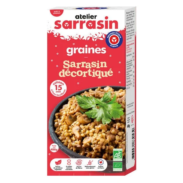 Graines de sarrasin décortiquées 400g