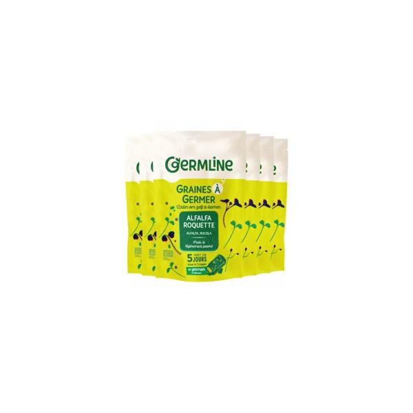 Graines à germer - Alfalfa roquette - Lot de 6x150g