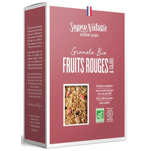 Granola fruits rouges & cajou 350g