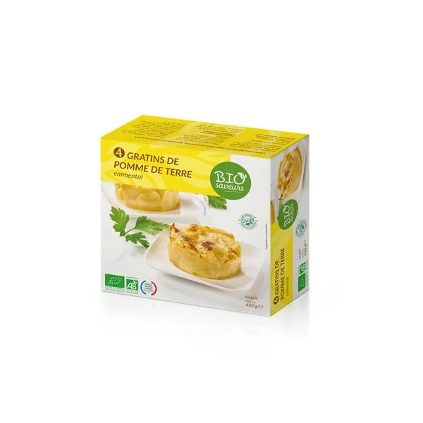 Gratins pomme de terre emmental (4) 400g