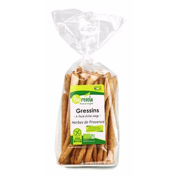 Gressin pdt riz sar. h.olive h.prov 100g