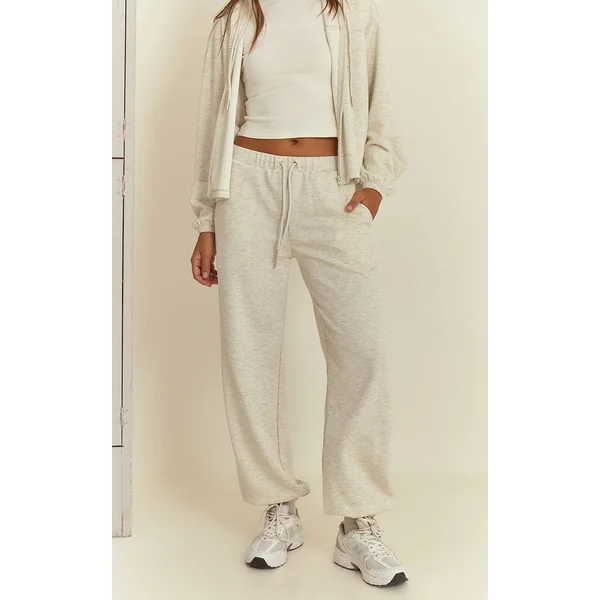 Gris Cendré Jogger À Revers Ultra Doux