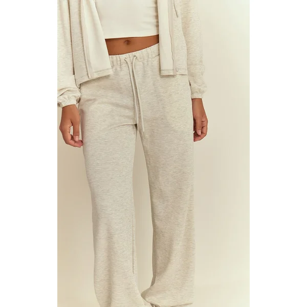 Gris Cendré Jogger À Revers Ultra Doux