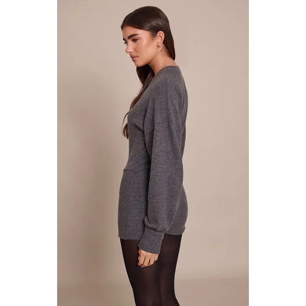 Gris Combinaison Côtelée Boutonnée
