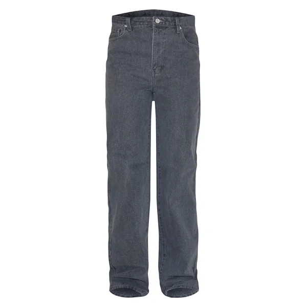 Gris Délavé Jean Boyfriend Taille Haute Tall