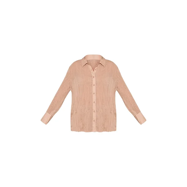 Gris Pierre Ensemble Chemise Coordonnée À Texture Légère