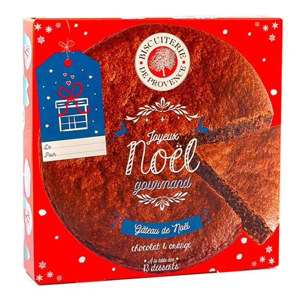 Gâteau de noël chocolat orange 225g