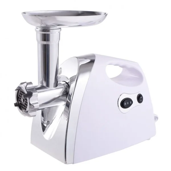 Hachoir à viande électrique 1200 W Machine à Saucisse Professionnelle Classe énergétique A+ en Acier Inoxydable avec 2 Lames