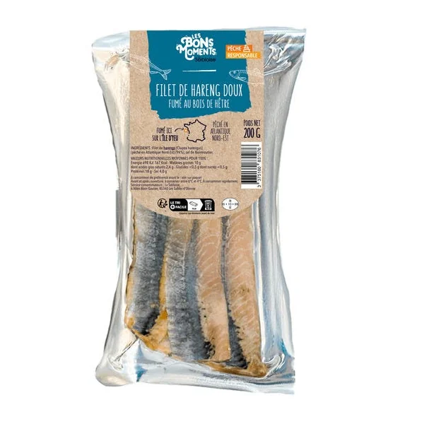 Hareng fumé filets doux (4) 200g