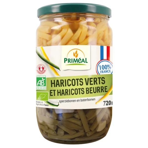 Haricot duo vert et beurre 360g net égoutté