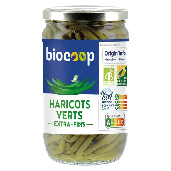 Haricot vert extra fin 345g net égoutté