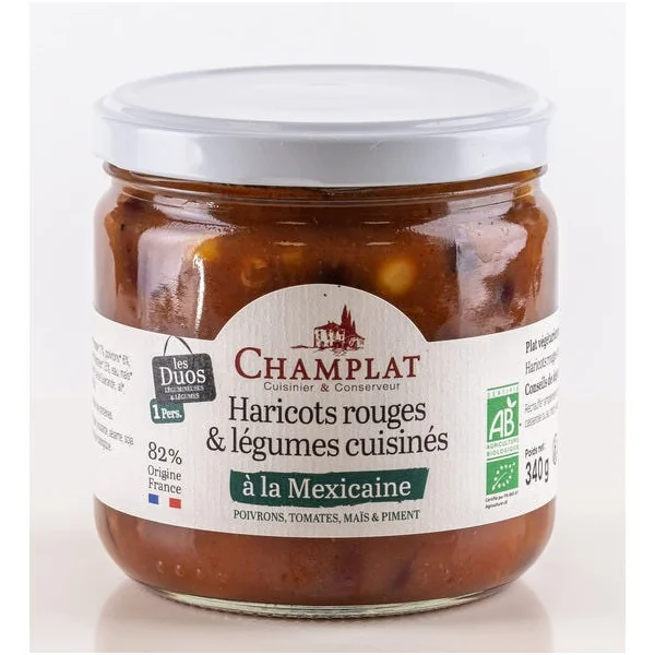 Haricots rouges et légumes à la mexicain 340g