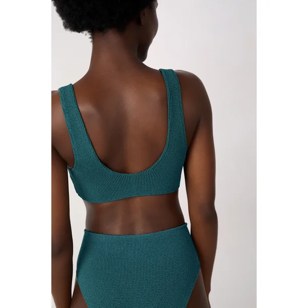Haut de maillot de bain triangle en matière extensible