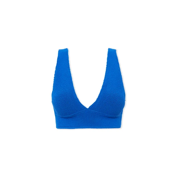 Haut de maillot de bain triangle en matière extensible