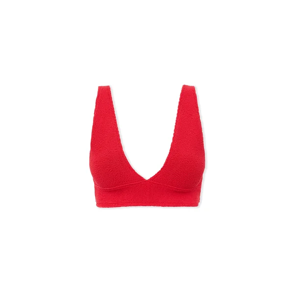 Haut de maillot de bain triangle en matière extensible