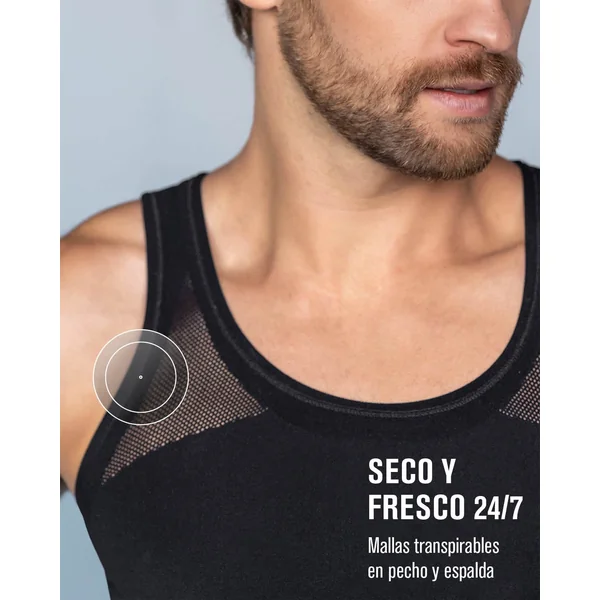 Haut à coupe slim à compression douce pour hommes
