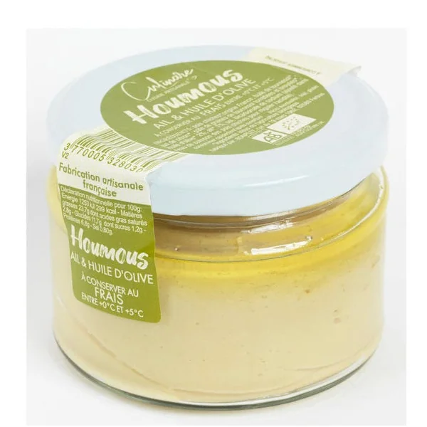 Houmous ail et huile d'olive 170g