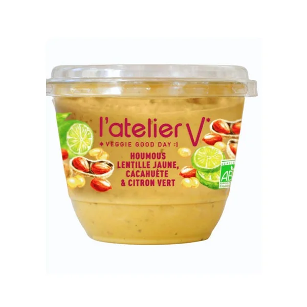 Houmous lentille jaune cacahuète 150g