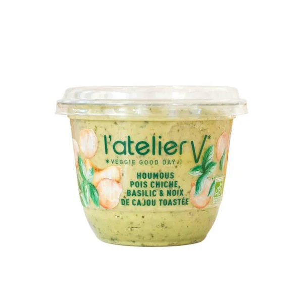 Houmous pois chiche basilic cajou 150g