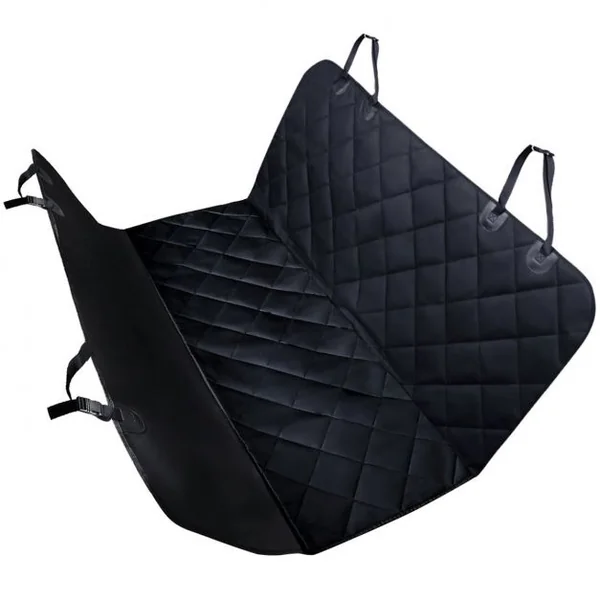 Housse de Siège pour Animaux Couverture de Siège pour Chien Hamac de Chien pour Véhicule en Oxford, 152x143cm, Noir