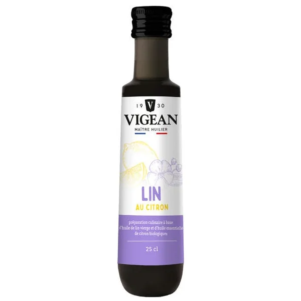 Huile de lin au citron 25cl