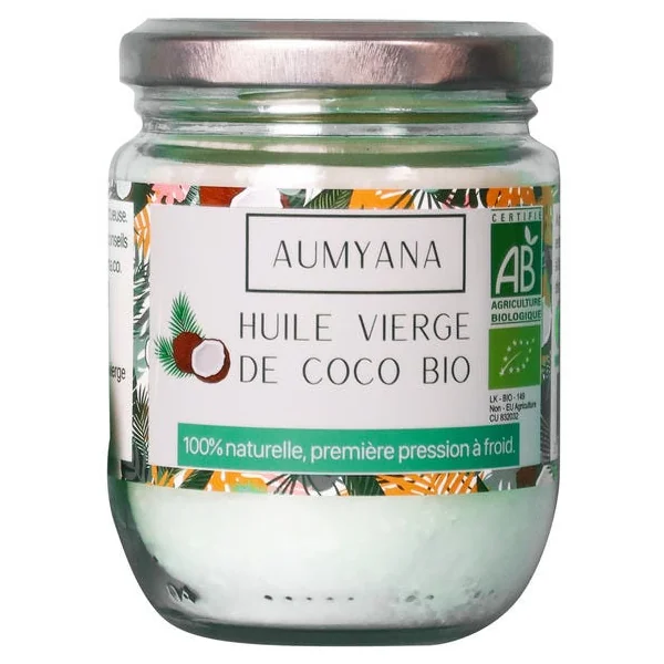 Huile vierge de coco bio - pot en verre 200 ML