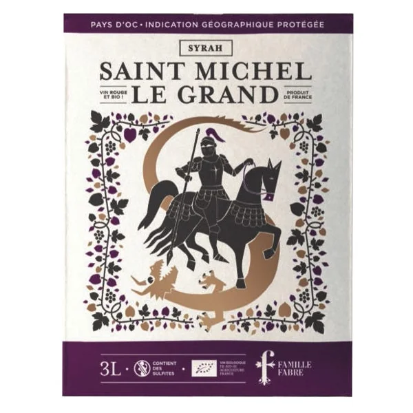 IGP Pays d'Oc Syrah Veredus rouge 3L