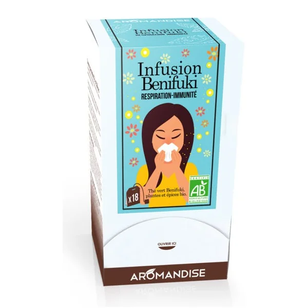 Infusion Benifuki respiration immunité 18x2g