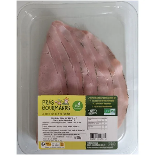 Jambon aux herbes env. 5 tranches 100g