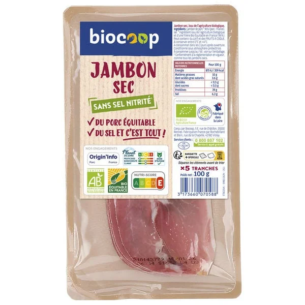 Jambon sec supérieur (5) 100g
