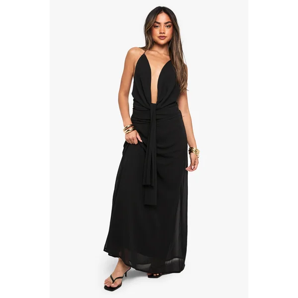 Jupe maxi en chiffon à ourlet déstructuré