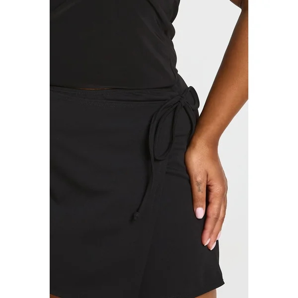 Jupe-short Grande Taille À Détail Cache-cœur