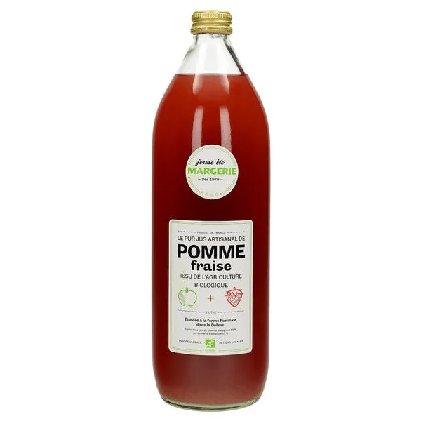 Jus de pomme fraise 1L