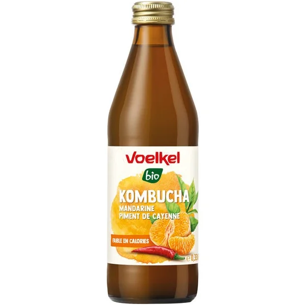 Kombucha mandarine piment de Cayenne 33cl