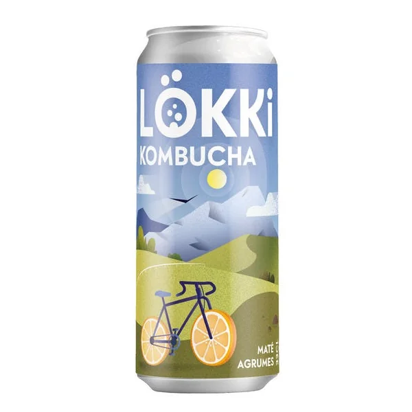 KOMBUCHA MATÉ ET AGRUMES CANETTE 33cl
