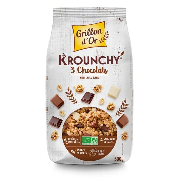 Krounchy 3 chocolat 500g