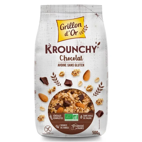 Krounchy chocolat avoine sans gluten 500g