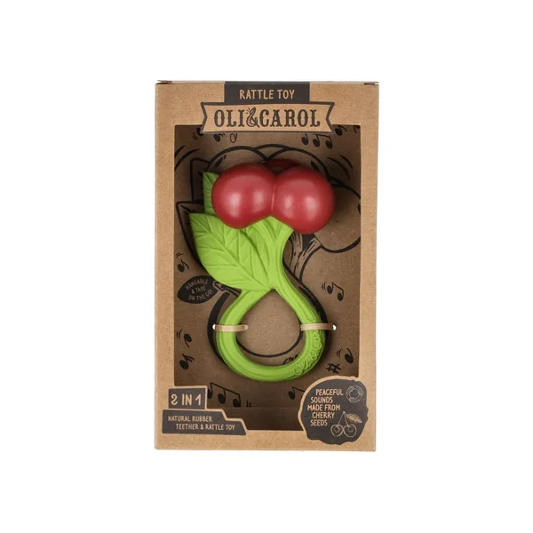 La cerise hochet de dentition Oli & Carol - Soins Bébé Naturels & Produits Maman Après Naissance