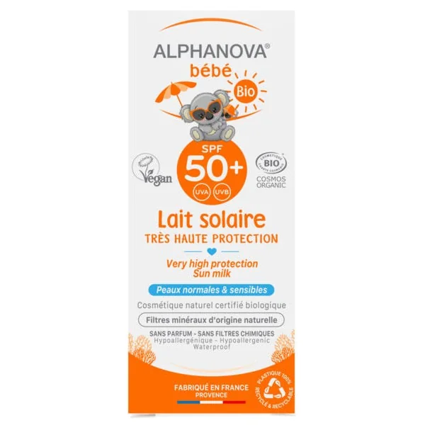 Lait solaire bébé SPF50+ tube 50ml