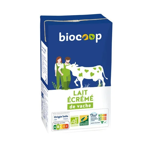 Lait écrémé stérilisé UHT 1L