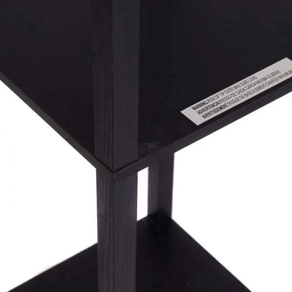 Lampadaire en Bois 1,6M Lampe Salon sur Pied avec 3 Etagères de Stockage Design Scandinave