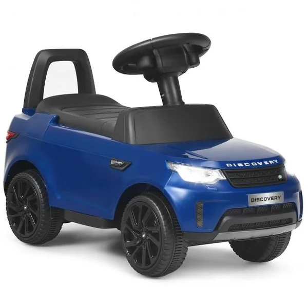 Land Rover Voiture Electrique 6V avec Eclairage LED Pédale Rétractable Klaxon Musique Age1,5-5 Ans Bleu foncé