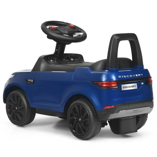 Land Rover Voiture Electrique 6V avec Eclairage LED Pédale Rétractable Klaxon Musique Age1,5-5 Ans Bleu foncé